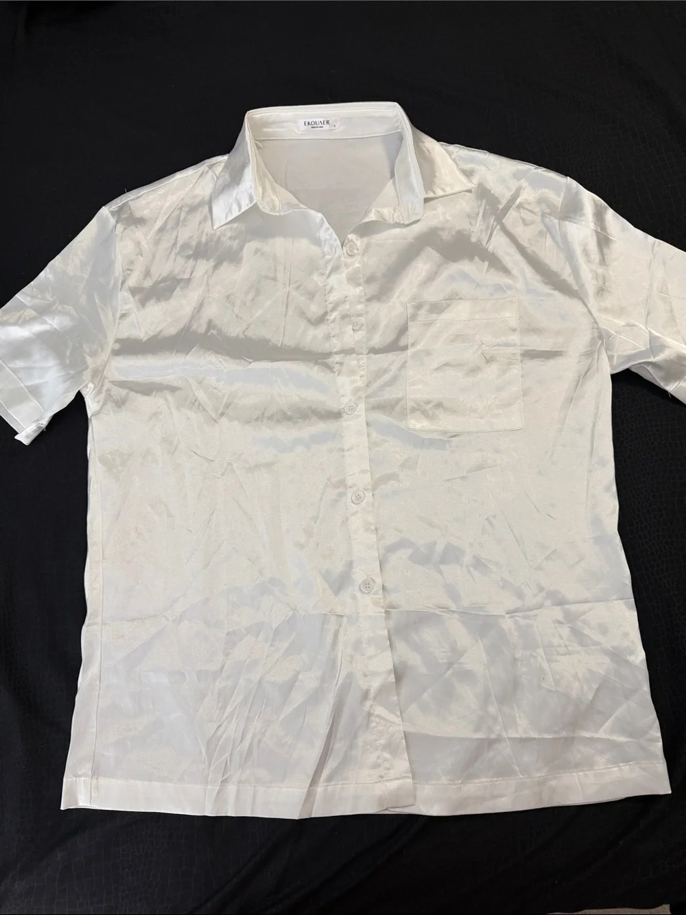 NWOT Satin Short Pajama Set - White - Picture 3 of 9